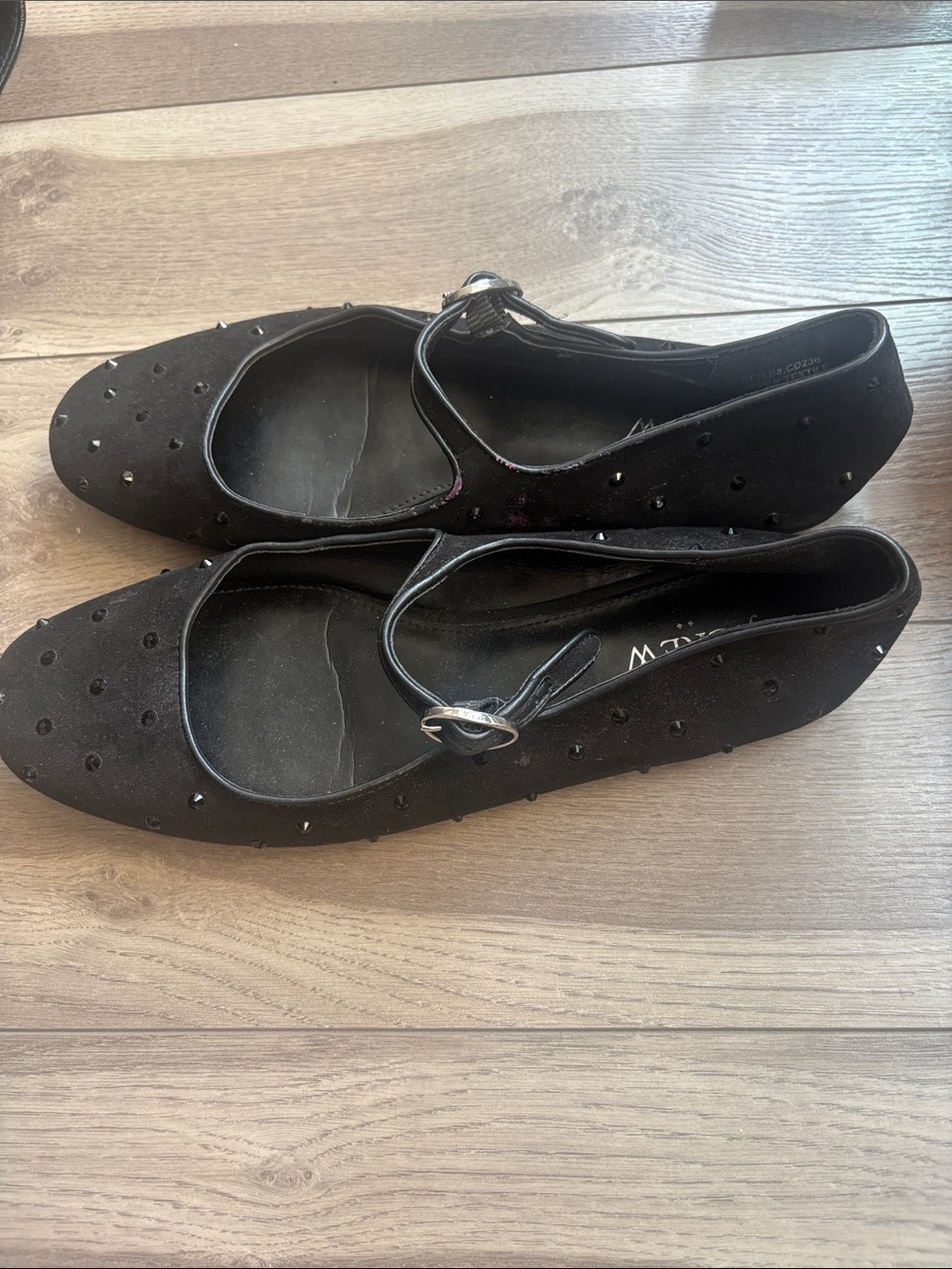J Crew Black Studded Flats - Women